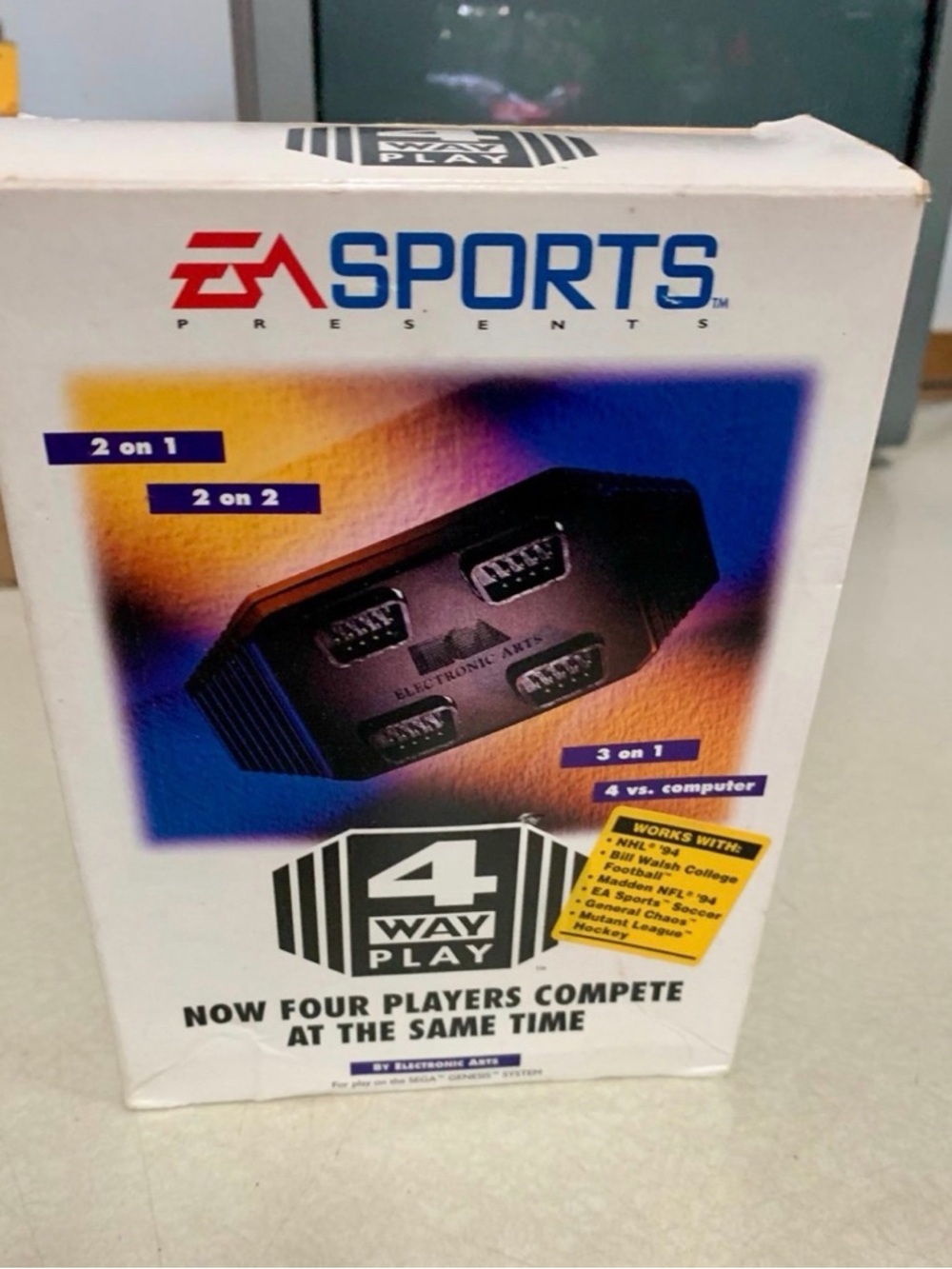 Sega Genesis 4 Way Play Multitap - Sega Electronic Arts 1993 BRAND NEW